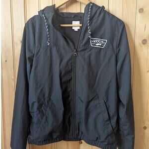 Women's Small Vintage Vans Windbreaker Black